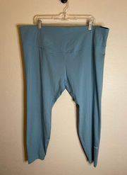 NEW  | The Nike One Tight Fit Full Length Mid Rise Teal Legging Size 3X