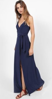 Veronika Wrap Dress In Navy