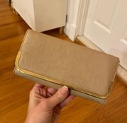 Tan Leather Clutch