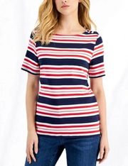 Charter Club Red White & Blue American Striped Tee