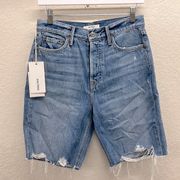 Marjan Long Jean Shorts in Favorite Day 25 Loose Fit