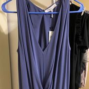 BCBG Generations sleeveless blue romper