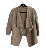 Eileen Fisher Long Sleeve Cardigan Open Front Size XS Wool/baby Alpaca