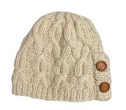 Clap Rella x Target Knitted Ivory Beanie OS