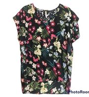 Live 4 Truth Women’s Floral Sheer Blouse Top Size L