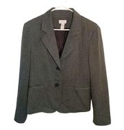 Charter Club Blazer 2 Button Charcoal Gray