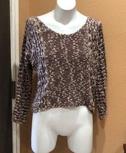 Ecote brown pullover knit sweater