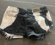 Carmar Denim Black And White Carmar Jean Shorts