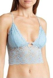 Abound Lace Longline Blue Bralette Size M NEW