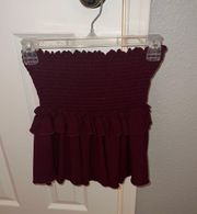 Maroon Stretchy Skirt