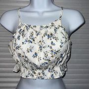 Daisy Street Ditsy Floral Boho Crop Cami (Medium)