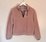 Wallflower Fluffy Quarter-Zip Pullover Size Medium