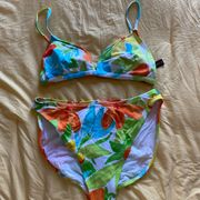 vintage high waisted triangle bikini