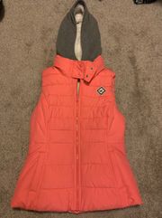 Puffer Vest With Sherpa Hood