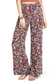 ASTR high waisted‎ Mosaic Print Wide Leg Pants size M