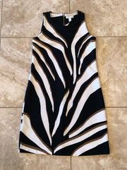 Charter Club NWOT Size PP Black Gold White Dress