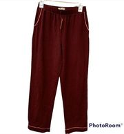 NWT Madewell Knit Bedtime Pajama Pants Dark Cabernet