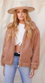 Brown Faux Fur Jacket