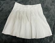 White Cotton Tennis Skirt