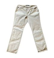 Womens Lauren Ralph Lauren Beige High Rise Primere Straight Jeans  Retro Vtg 14