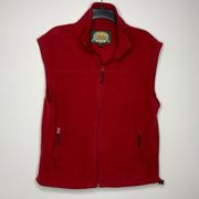 Cabela’s red fleece vest size medium