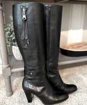 Antonio Melani Black Leather Boots 6M