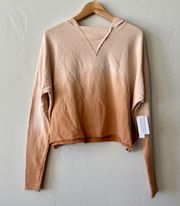 Abound Women’s Ombre Hooded Sweatshirt Rust Ombre Size XS NWT