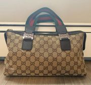 Authentic Gucci Web Sherry Line Tote