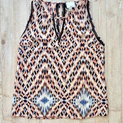 𝅺Greylin Geometric Printed Chiffon Tank Size‎ XS