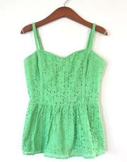 Lilly Pulitzer Green Gardenia Tank Size 2