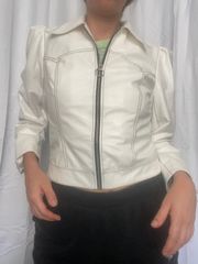 white leather Jacket