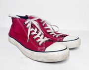 Converse  All Star High Tops Red Sneakers Size 11 Women’s Canvas