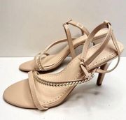 Adrienne Vittadini Sandals Womens Size 11 Faux Patent Leather Ankle Strap Heels