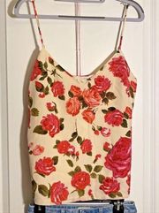 🌸‎ L'AGENCE Pink Floral Jane Camisole Tank | Size XS 🌸