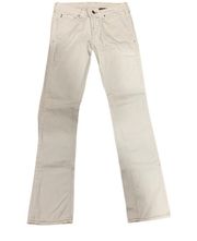 Buffalo David Bitton Gael White Stretch Skinny Jeans, Size 28