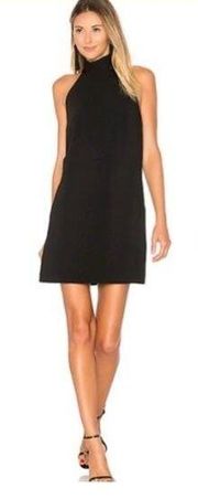 Cinq a Sept Faye black mini halter dress size Medium $425