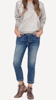 💕THE GREAT💕 The Fellow Jeans Drifter Wash with Rhinestones Button Fly 27 NWT