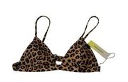 Summersalt Size 6 NWT Leopard Print Triangle Bikini Top