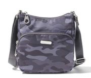 NWT Baggallini Joey Bagg Crossbody Bag in Grey Camouflage