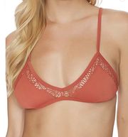 Reef Junior's Latigo Fixed Triangle Bikini Top - Tan Rust - JR Size XS