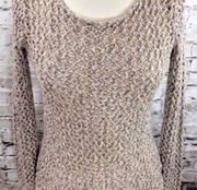 Kenar open knit  gold sparkle sweater