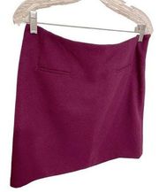 Dalia Collection Wool Blend Dark Purple Mini Skirt size 8