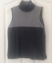 Jeanne Pierre sleeveless turtleneck medium