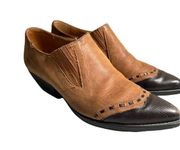 Guess by Georges Marciano Vintage Brown Suede Leather Ankle Booties Size 7.5