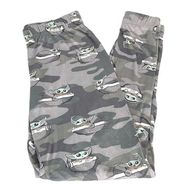 Munki Munki Star Wars Baby Yoda Camo Pajama Bottoms, Gray