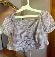 Lavender Gingham Set