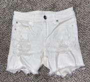 Outfitters White Denim Shorts