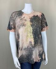 Brandi Carlisle Tee with Hand Distressed Acid Wash Finish