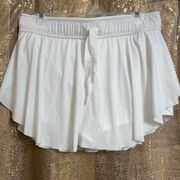 Free People Movement Bright White On Point Tennis Shorts Skort Size Large NWOT