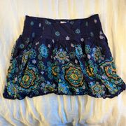 Floral mini skirt